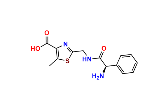 (R)-2-((2-Amino-2-phenylacetamido)methyl)-5-methylthiazole-4-carboxylic Acid
