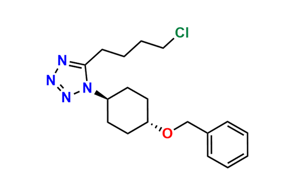 Trans-5-(4-Chlorobutyl)-1-[4-(phenylmethoxy)cyclohexyl]-1H-tetrazole