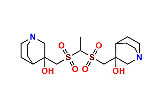 3,3`-((ethane-1,1-diyldisulfonyl)bis(methylene))bis(quinuclidin-3-ol)