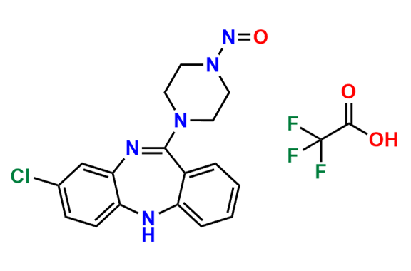 N-Nitroso Clozapine EP Impurity C (TFA Salt)