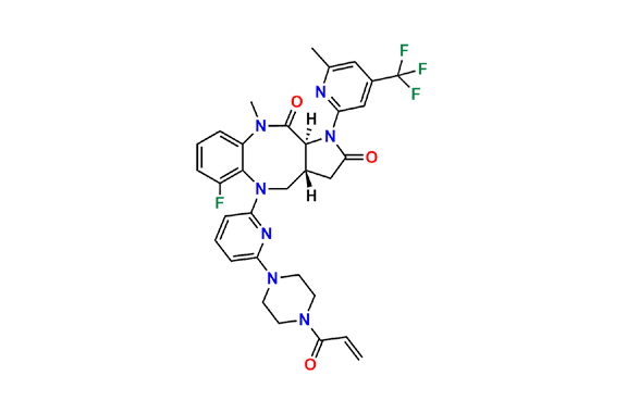 (3aR,11aS)-5-(6-(4-Acryloylpiperazin-1-yl)pyridin-2-yl)-6-fluoro-10-methyl-1-(6-methyl-4-(trifluoromethyl)pyridin-2-yl)-1,3a,4,5,10,11a-hexahydro-2H-benzo[b]pyrrolo[2,3-f][1,4]diazocine-2,11(3H)-dione