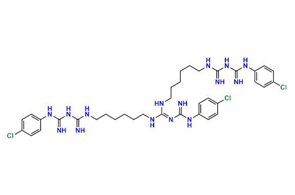 1,1\'-[[[[(4-Chlorophenyl)carbamimidoyl]imino]methylene]bis[imino(hexane-1,6-diyl)]]bis[5-(4-chlorophenyl)biguanide]