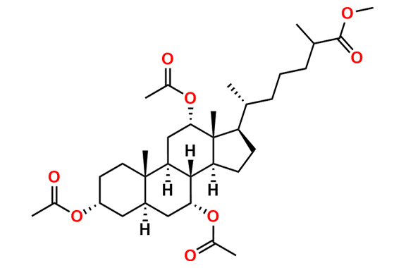 3alpha,7alpha,12alpha-Trihydroxy-5alpha-cholestan-26-oic Acid Methyl Ester Triacetate