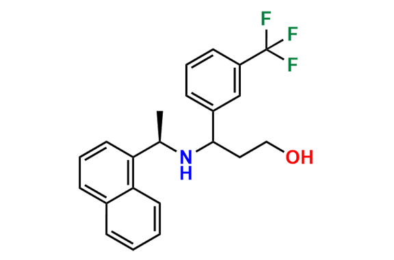 3-(((R)-1-(Naphthalen-1-yl)ethyl)amino)-3-(3-(trifluoromethyl)phenyl)propan-1-ol