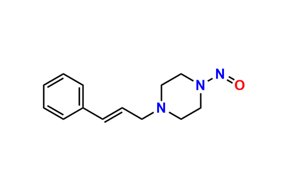 Trans-1-cinnamyl-4-nitrosopiperazine