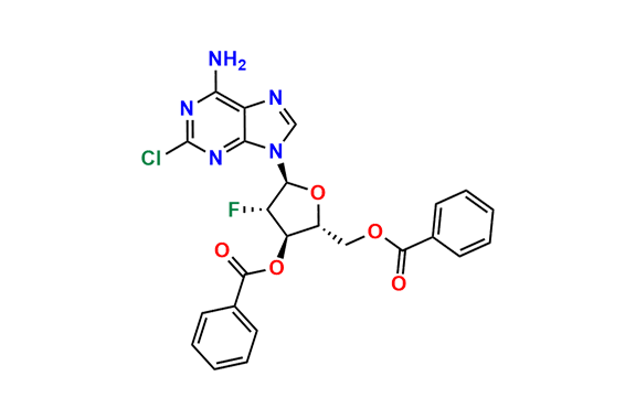 (2R,3R,4S,5S)-5-(6-Amino-2-chloro-9H-purin-9-yl)-2-((benzoyloxy)methyl)-4-fluorotetrahydrofuran-3-yl Benzoate