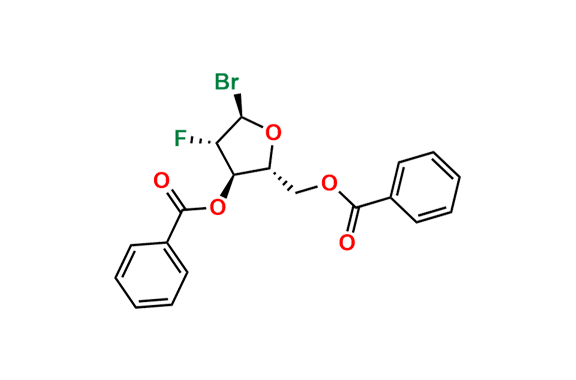 ((2R,3R,4S,5R)-3-(Benzoyloxy)-5-bromo-4-fluorotetrahydrofuran-2-yl)methyl Benzoate