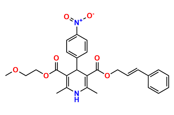 3,5-Pyridinedicarboxylic acid, 1,4-dihydro-2,6-dimethyl-4-(4-nitrophenyl)-, 3-(2-methoxyethyl) 5-[(2E)-3-phenyl-2-propen-1-yl] Ester