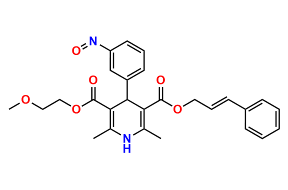 3-Cinnamyl 5-(2-methoxyethyl) 2,6-dimethyl-4-(3-nitrosophenyl)-1,4-dihydropyridine-3,5-dicarboxylate
