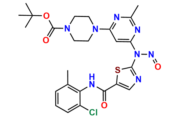 N-Boc-N-deshydroxyethyl Dasatinib Nitroso Impurity