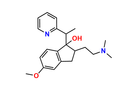 2-(2-(Dimethylamino)ethyl)-5-methoxy-1-(1-(pyridin-2-yl)ethyl)-2,3-dihydro-1H-inden-1-ol