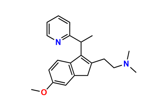 2-(6-Methoxy-3-(1-(pyridin-2-yl)ethyl)-1H-inden-2-yl)-N,N-dimethylethan-1-amine