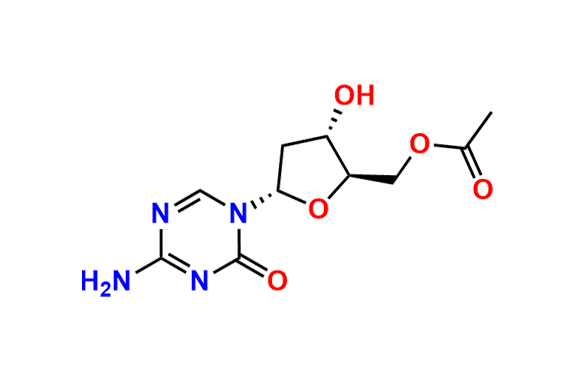 ((2R,3S,5S)-5-(4-amino-2-oxo-1,3,5-triazin-1(2H)-yl)-3-hydroxytetrahydrofuran-2-yl)methyl acetate