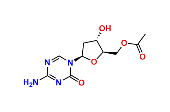 ((2R,3S,5R)-5-(4-amino-2-oxo-1,3,5-triazin-1(2H)-yl)-3-hydroxytetrahydrofuran-2-yl)methyl acetate