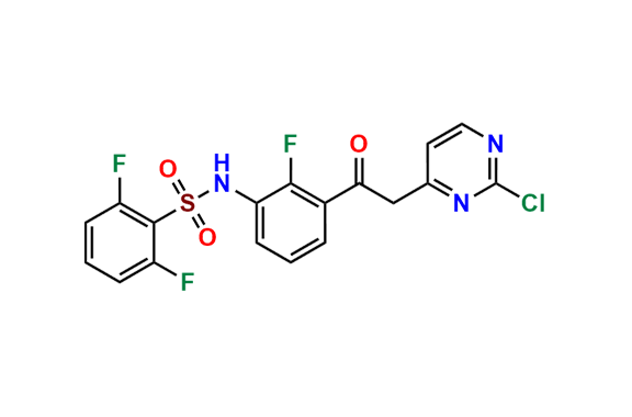 Dabrafenib des-(tert-butyl)thiazol chloro impurity