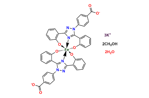 Deferasirox Ferrate(III) Tripotassium Complex Methanoate Hydrate