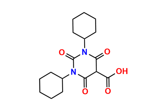 1,3-Dicyclohexyl-2,4,6-trioxohexahydropyrimidine-5-carboxylic acid