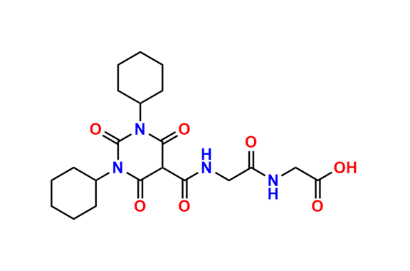 (1,3-dicyclohexyl-2,4,6-trioxohexahydropyrimidine-5-carbonyl)glycylglycine