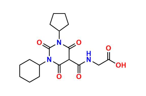 (1-cyclohexyl-3-cyclopentyl-2,4,6-trioxohexahydropyrimidine-5-carbonyl)glycine