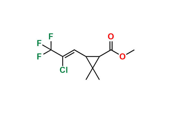 (Z)-Methyl 3-(2-chloro-3,3,3-trifluoroprop-1-en-1-yl)-2,2-dimethylcyclopropanecarboxylate