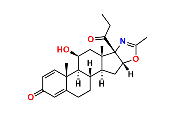 (11Beta,16Beta,17Beta)-Androsta-1,4,16-trieno[17,16-d]oxazol-3-one, 16,17-dihydro-11-hydroxy-2`-methyl-17-(1-oxopropyl)