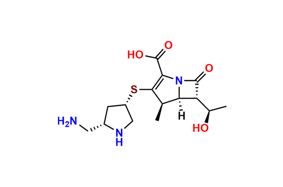 (4R,5S,6S)-3-(((3S,5S)-5-(Aminomethyl)pyrrolidin-3-yl)thio)-6-((R)-1-hydroxyethyl)-4-methyl-7-oxo-1-azabicyclo[3.2.0]hept-2-ene-2-carboxylic Acid