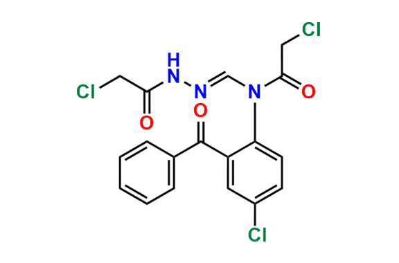 1-Chloroacetyl-2-[[(2-benzoyl-4-chlorophenyl)(2-chloroacetyl)amino]methylene]hydrazide