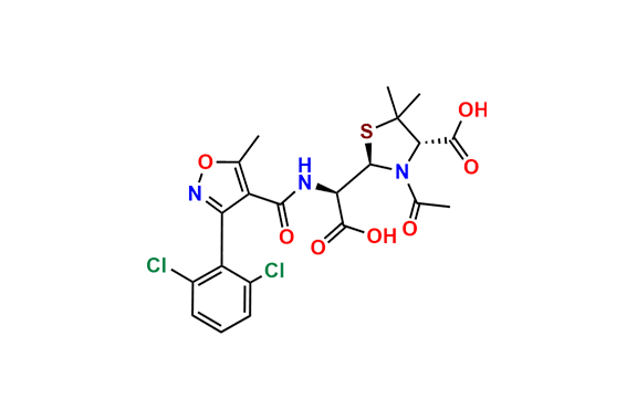 Dicloxacillin N-acetyl penicilloic acid