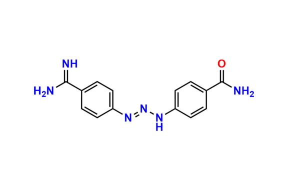 4-(3-(4-Carbamimidoylphenyl)triaz-2-en-1-yl)benzamide
