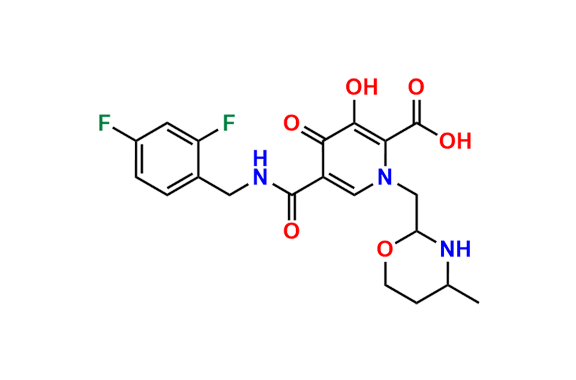 5-((2,4-Difluorobenzyl)carbamoyl)-3-hydroxy-1-((4-methyl-1,3-oxazinan-2-yl)methyl)-4-oxo-1,4-dihydropyridine-2-carboxylic Acid