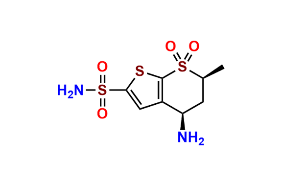 (4R,6S)-4-Amino-6-methyl-5,6-dihydro-4H-thieno[2,3-b]thiopyran-2-sulfonamide 7,7-dioxide