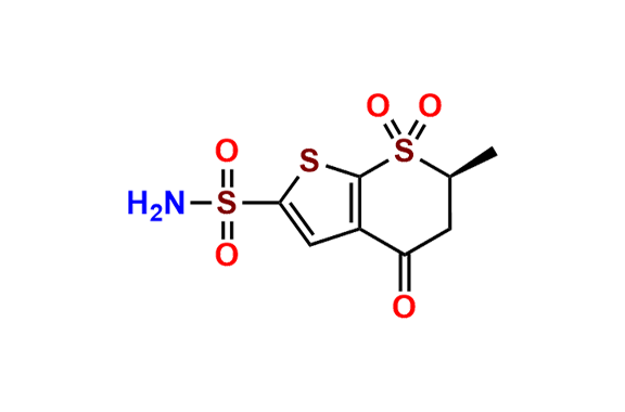 (S)-6-Methyl-4-oxo-5,6-dihydro-4H-thieno[2,3-b]thiopyran-2-sulfonamide 7,7-dioxide