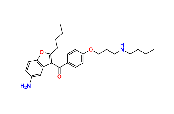 (5-​Amino-​2-​butyl-​3-​benzofuranyl)​[4-​[3-​(butylamino)​propoxy]​phenyl]​methanone
