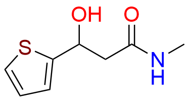 3-hydroxy-N-methyl-3-(thiophen-2-yl)propanamide