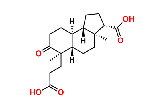 (3S,3aS,5aS,6R,9aS,9bS)-6-(2-Carboxyethyl)-3a,6-dimethyl-7-oxododecahydro-1H-cyclopenta[a]naphthalene-3-carboxylic Acid