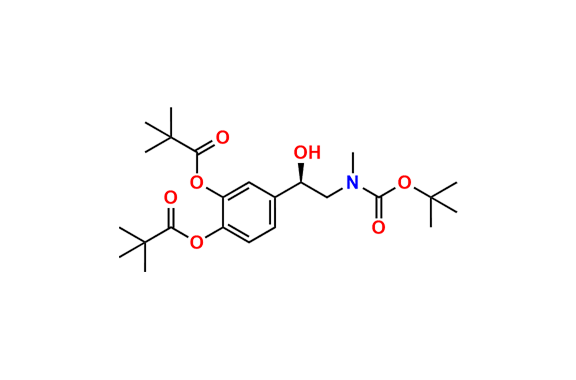 4-(2-((tert-Butoxycarbonyl)(methyl)amino)-1-hydroxyethyl)-1,2-phenylene bis(2,2-dimethylpropanoate)