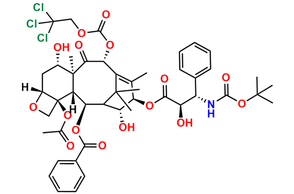 (2aR,4S,4aS,6R,9R,10R,12R,12aR,12bS)-12b-Acetoxy-9-(((2R,3S)-3-((tert-butoxycarbonyl)amino)-2-hydroxy-3-phenylpropanoyl)oxy)-4,10-dihydroxy-4a,8,13,13-tetramethyl-5-oxo-6-(((2,2,2-trichloroethoxy)carbonyl)oxy)-2a,3,4,4a,5,6,9,10,11,12,12a,12b-dodecahydro-1H-7,11-methanocyclodeca[3,4]benzo[1,2-b]oxet-12-yl Benzoate
