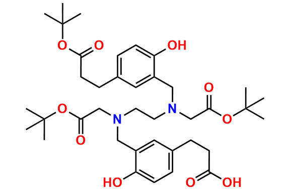 3-(3-(((2-(tert-Butoxy)-2-oxoethyl)(2-((2-(tert-butoxy)-2-oxoethyl)(5-(3-(tert-butoxy)-3-oxopropyl)-2-hydroxybenzyl)amino)ethyl)amino)methyl)-4-hydroxyphenyl)propanoic Acid