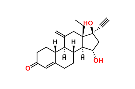 (8R,9S,10R,13S,14S,15S,17R)-13-Ethyl-17-ethynyl-15,17-dihydroxy-11-methylene-1,2,6,7,8,9,10,11,12,13,14,15,16,17-tetradecahydro-3H-cyclopenta[a]phenanthren-3-one