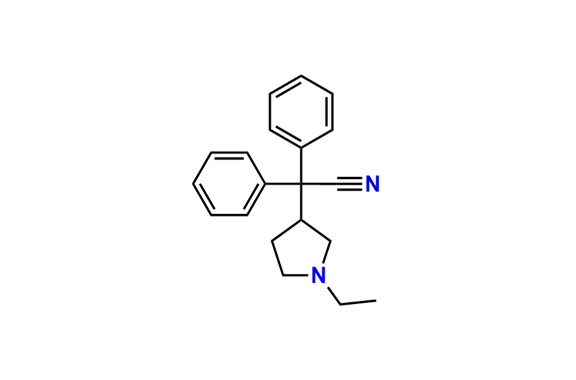 2,2-Diphenyl-2-(1-ethyl-3pyrrodlidyl)acetonitrile