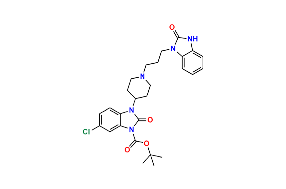 tert-Butyl 6-chloro-2-oxo-3-(1-(3-(2-oxo-2,3-dihydro-1H-benzo[d]imidazol-1-yl)propyl)piperidin-4-yl)-2,3-dihydro-1H-benzo[d]imidazole-1-carboxylate