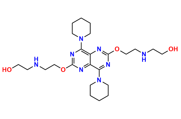 2,2\'-((((4,8-di(Piperidin-1-yl)pyrimido[5,4-d]pyrimidine-2,6-diyl)bis(oxy))bis(ethane-2,1-diyl))bis(azanediyl))bis(ethan-1-ol)