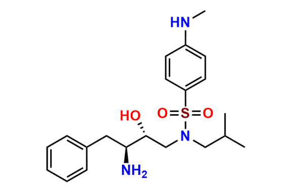N-((2R,3S)-3-Amino-2-hydroxy-4-phenylbutyl)-N-isobutyl-4-(methylamino)benzenesulfonamide