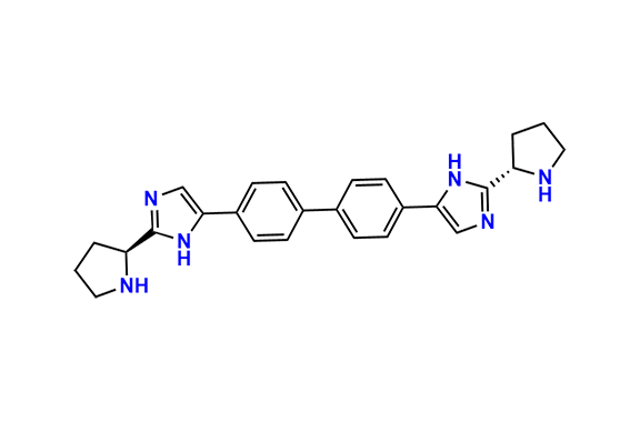 4-(2-((R)-pyrrolidin-2-yl)-1H-imidazol-5-yl)-4\'-(2-((S)-pyrrolidin-2-yl)-1H-imidazol-5-yl)-1,1\'-biphenyl