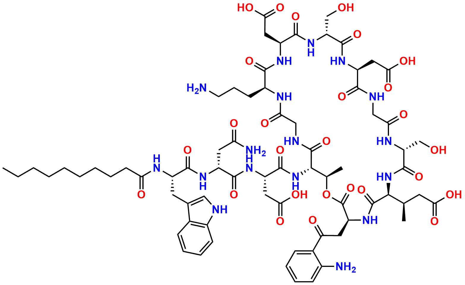 Hydroxy Derivative of Daptomycin