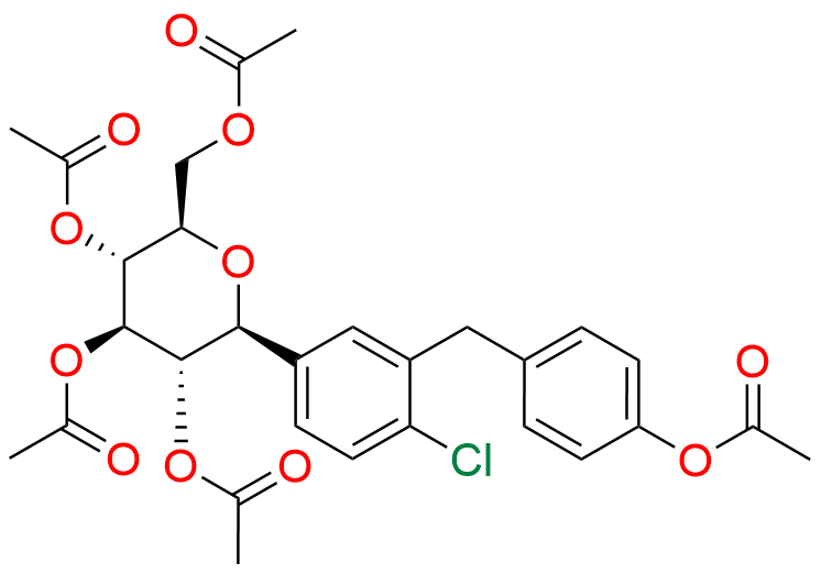 O-Pentaacetyl O-Desethyl Dapagliflozin