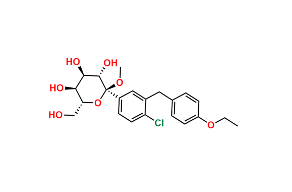 1α-Methoxy Dapagliflozin C-2 Epimer