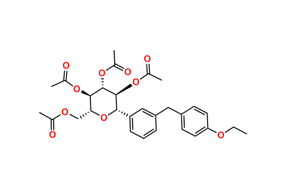 Rel-(2R,3R,4R,5S,6S)-2-(Acetoxymethyl)-6-(3-(4-ethoxybenzyl)phenyl)tetrahydro-2H-pyran-3,4,5-triyl triacetate