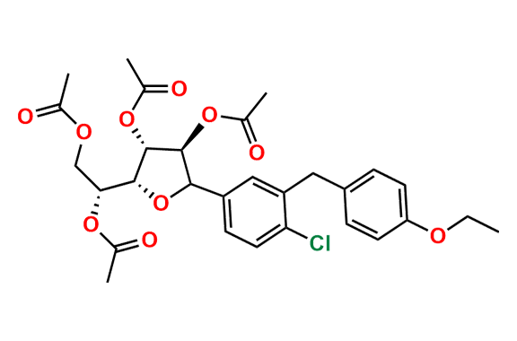 Dapagliflozin Tetraacetate (RS) Furanose