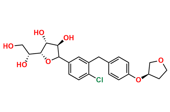 (3R,4R,5R)-2-(4-chloro-3-(4-(((R)-tetrahydrofuran-3-yl)oxy)benzyl)phenyl)-5-((R)-1,2-dihydroxyethyl)tetrahydrofuran-3,4-diol